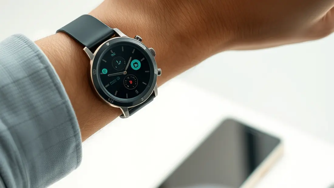 Montre de fitness sur un bras