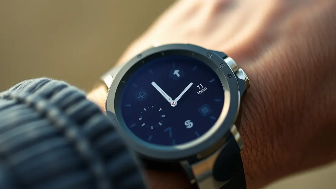Écran de montre avec suivi d'activité