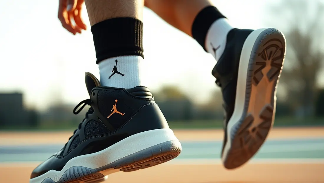 Un hombre juega al baloncesto.