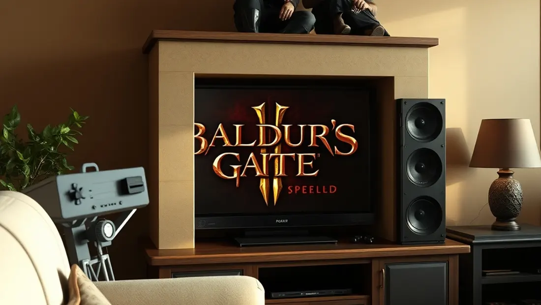 Fenêtre de jeu de Baldur's Gate 3 en console de salon