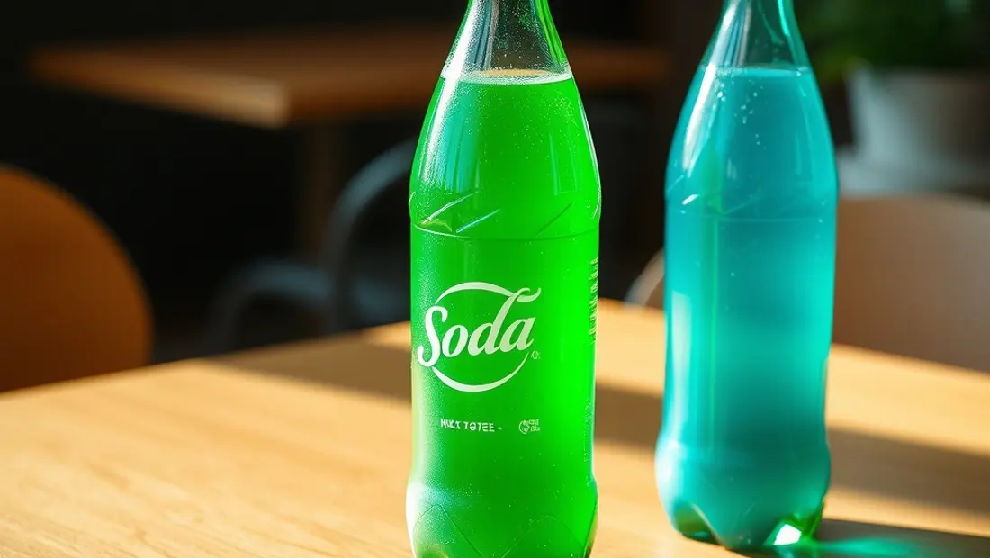 Bouteilles de soda en plastique