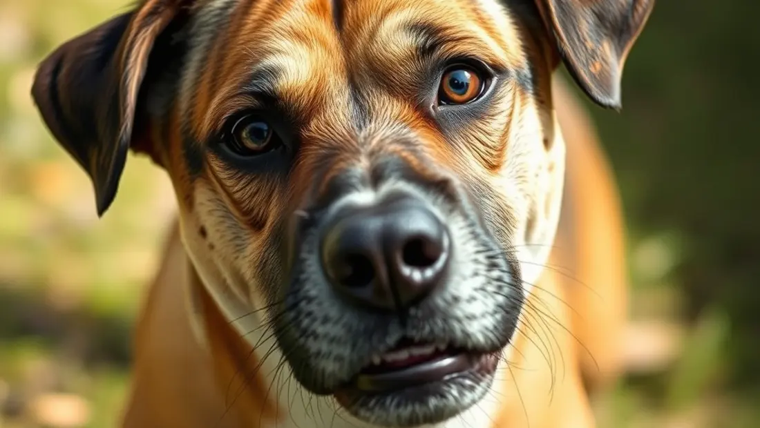 Un perro asustado con expresión de terror