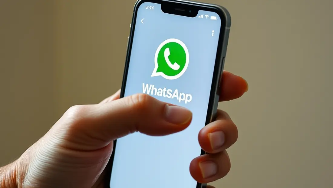 Un smartphone avec WhatsApp Plus