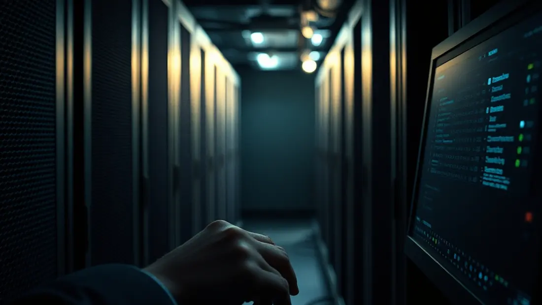 Un utilisateur de la deep web en ligne.