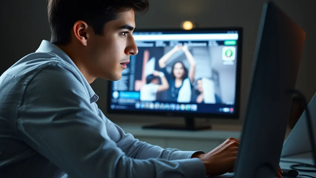 Un utilisateur de la deep web préoccupé.