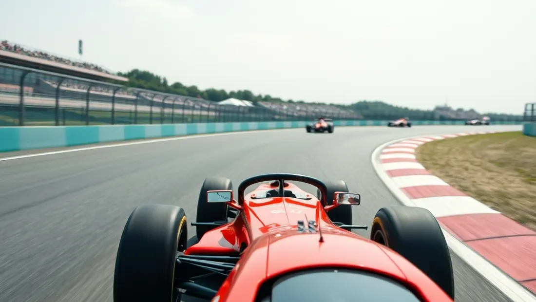 Piloto de F1 en acción