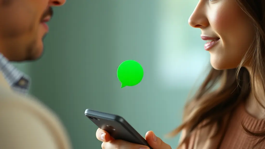 Persona hablando con alguien, con teléfono cerca