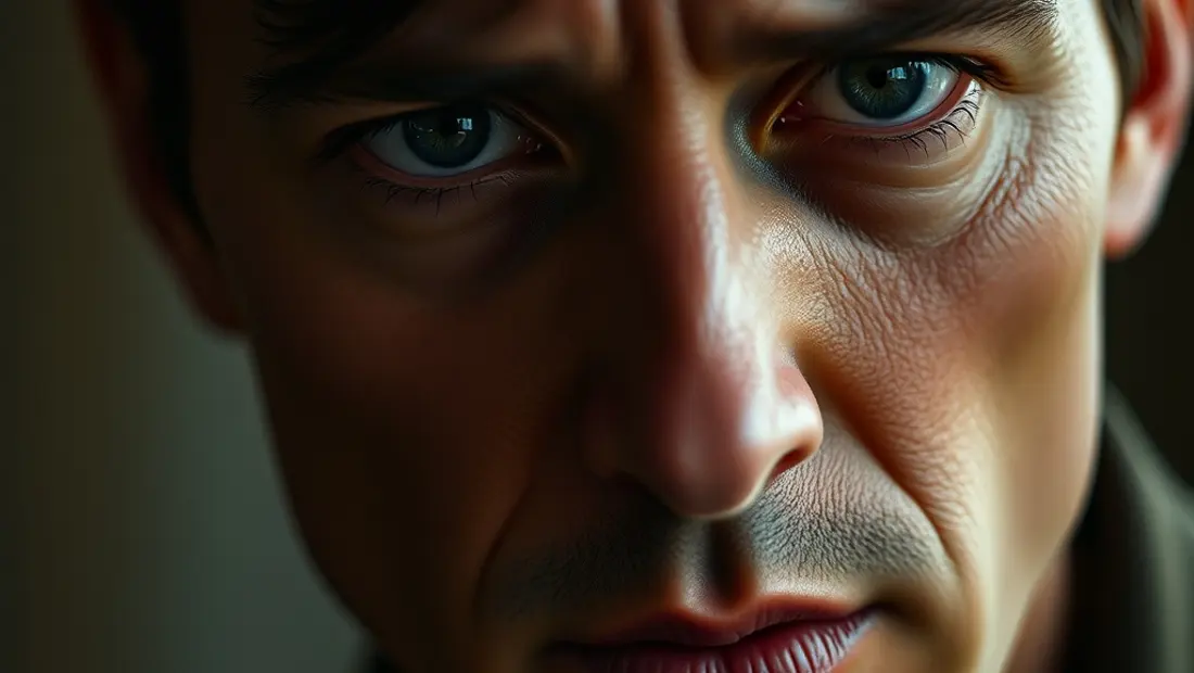 Actor con lágrimas en la cara