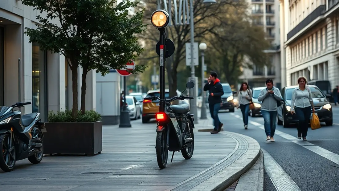 Patin eléctrico en un entorno urbano