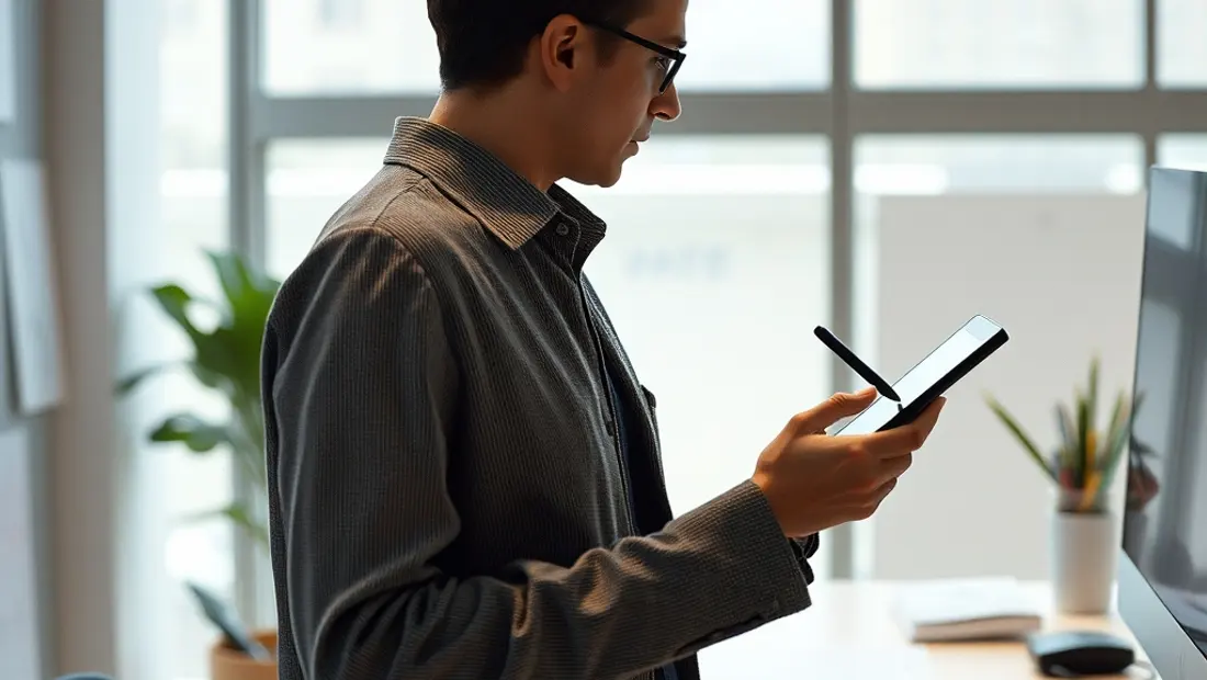 Una persona trabajando en un espacio de oficina