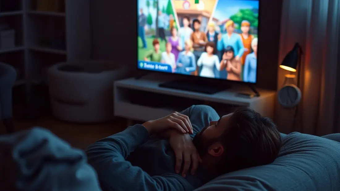 Jugador triste con Sims 5
