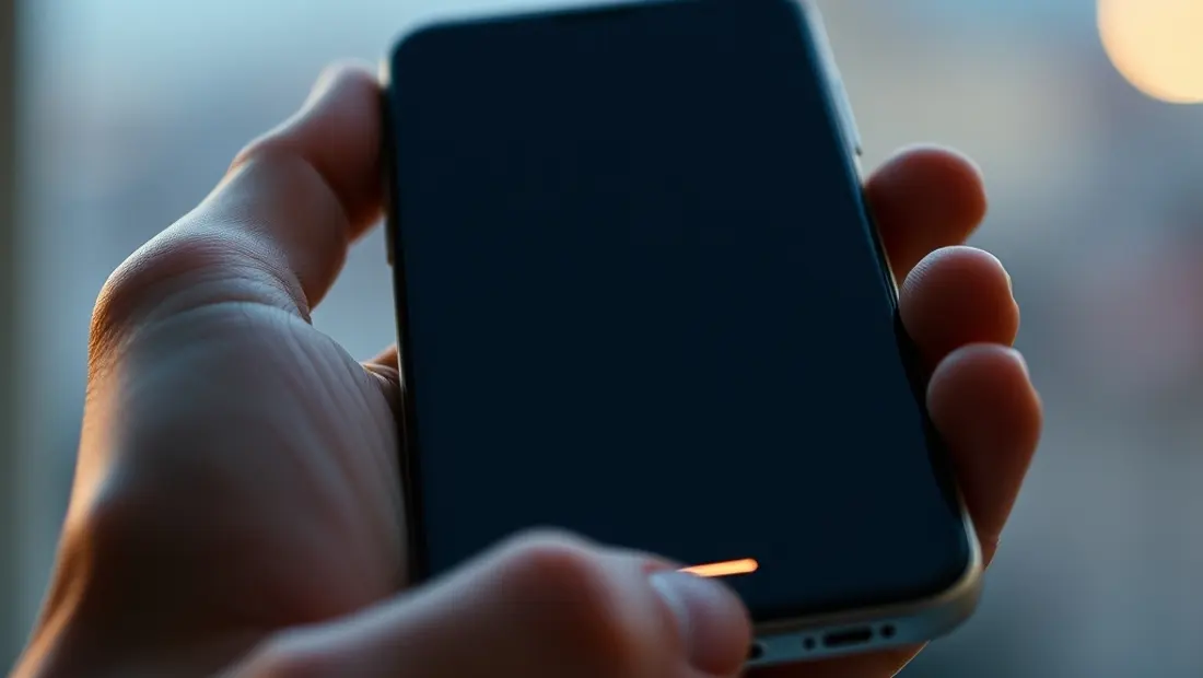 Un smartphone en mouvement