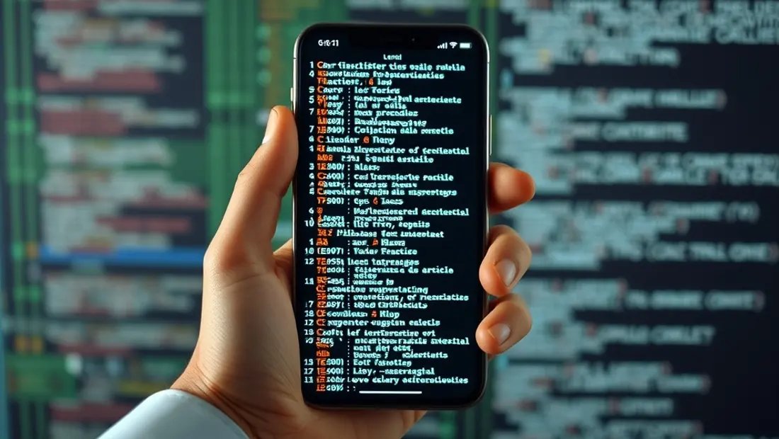 Técnico programando en un entorno de desarrollo