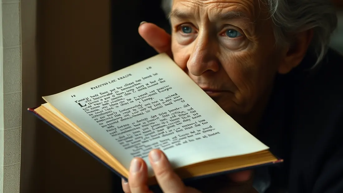 Una mano anciana con un libro