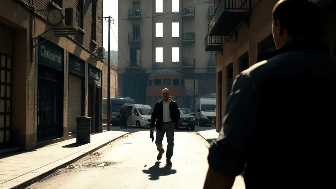 Un personaje de GTA en una calle oscura