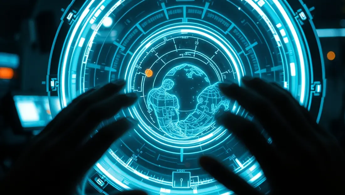 Détail d'un hologramme