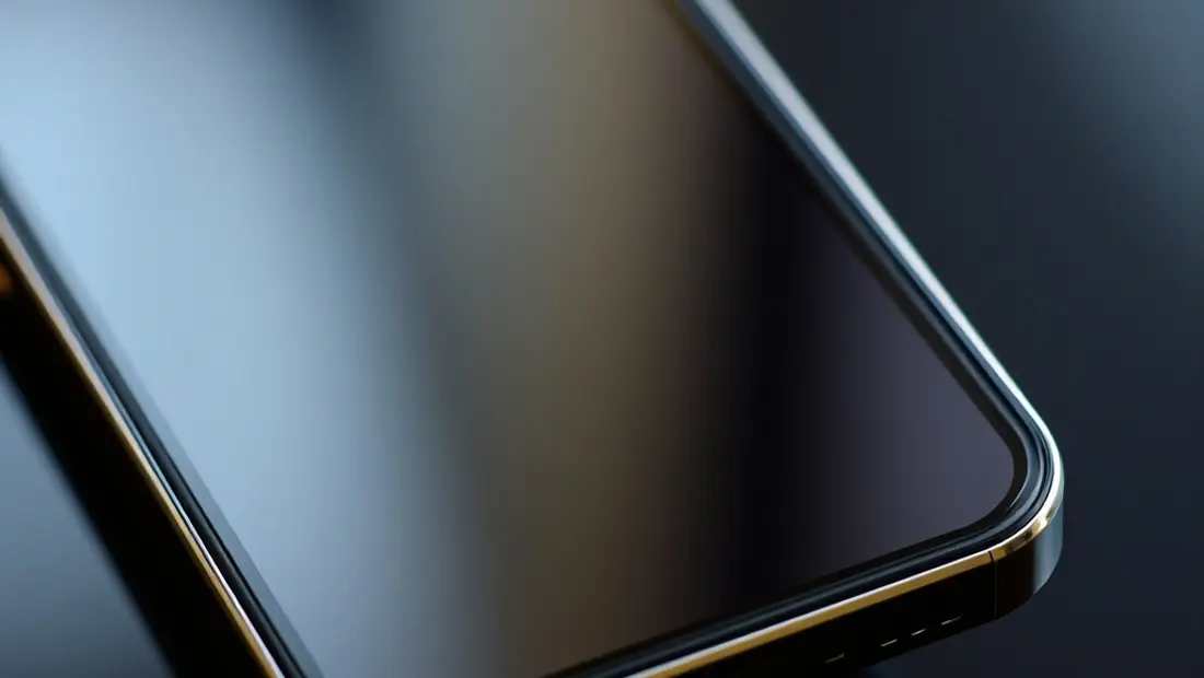 Écran et socle du téléphone