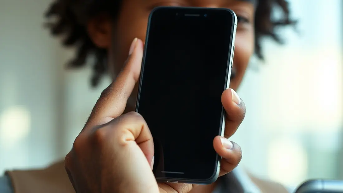Personne tenant un téléphone