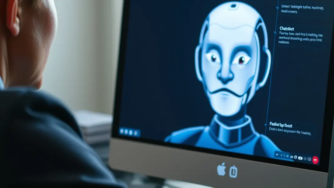 Persona observando pantalla de computadora