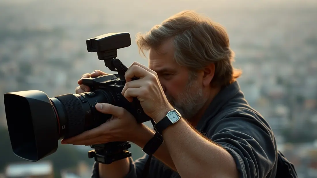 Un director de cine detrás de la cámara