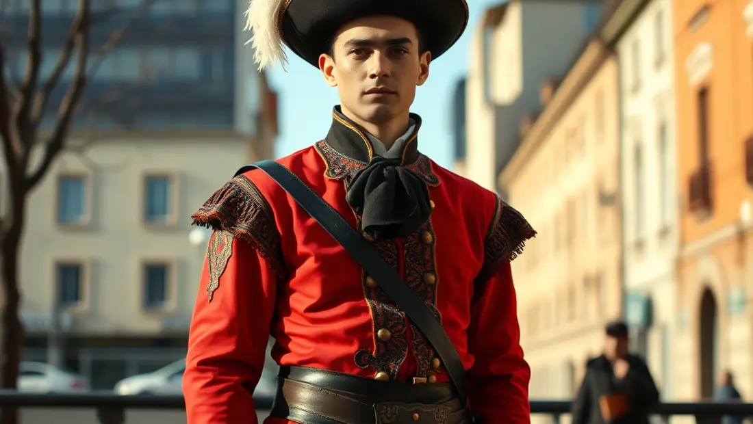 Personaje principal en caballero