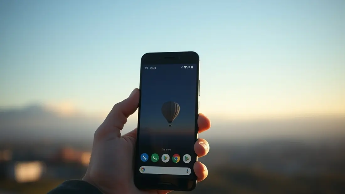 Un smartphone con aplicación de transmisión en uso