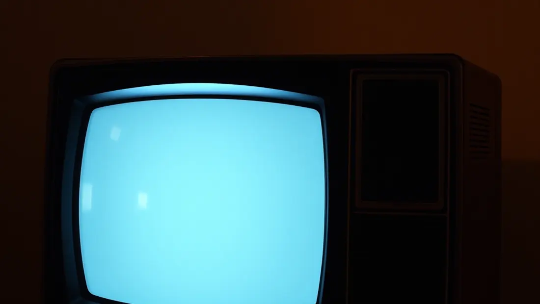 Une télévision en action