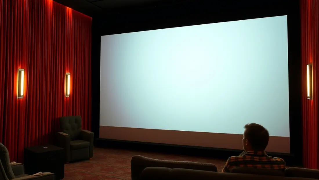 Proyector de cine en un salon de cine
