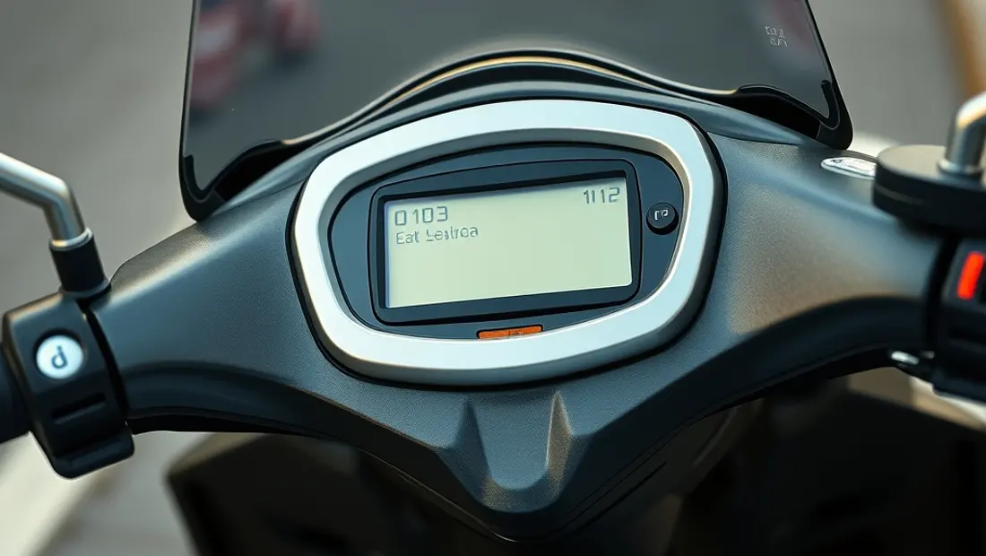 Panneau de contrôle du scooter électrique