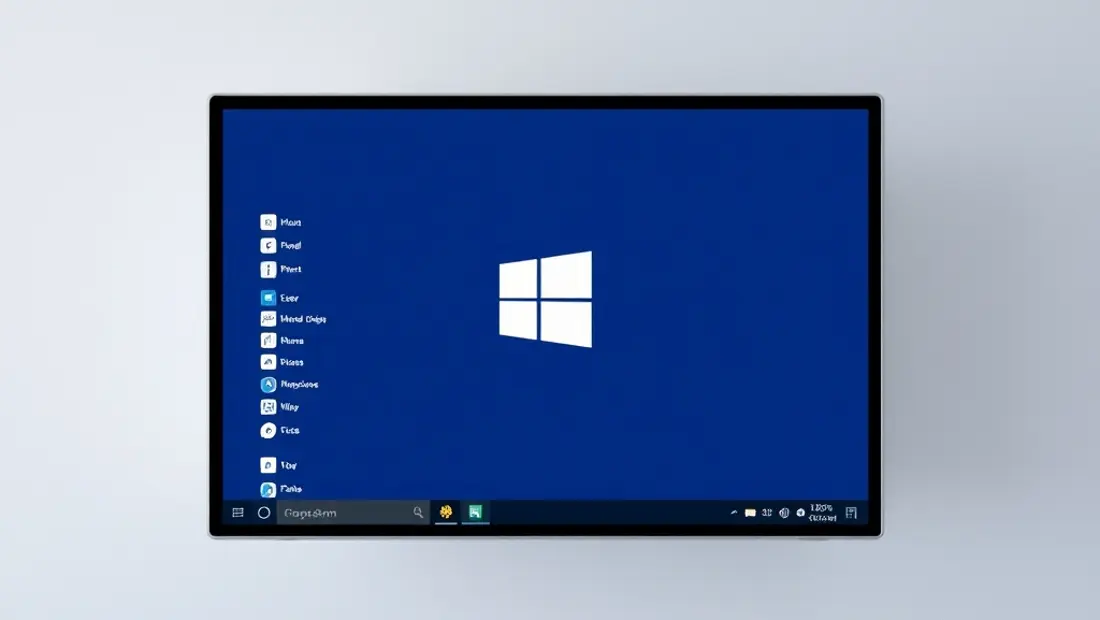 Écran d'ordinateur avec Windows 11
