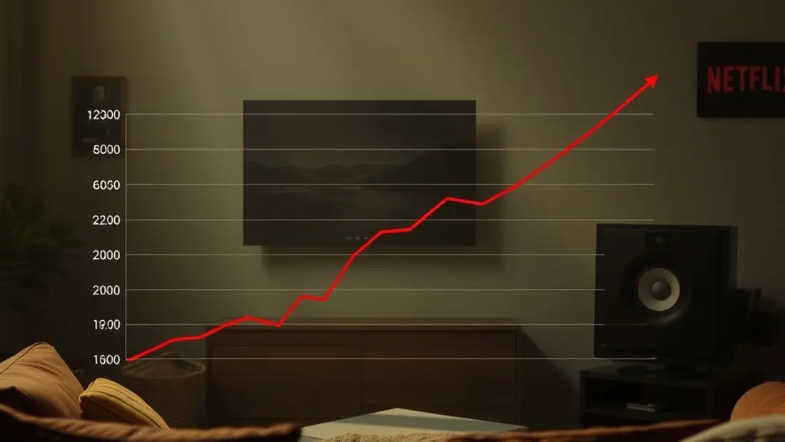 Gráfico mostrando un aumento de ingresos de la empresa