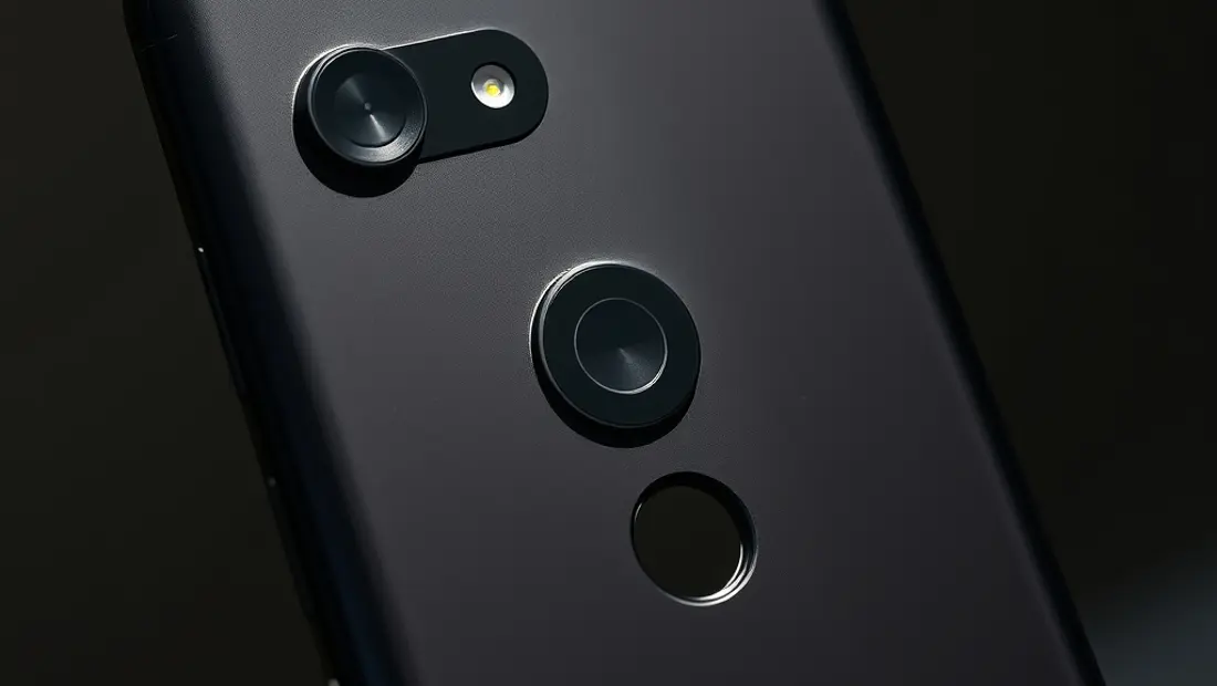 Détail du boîtier du téléphone