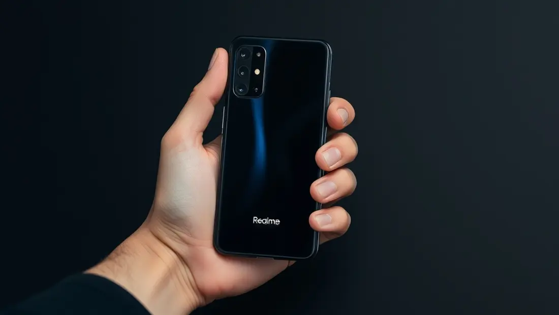 Persona con un teléfono móvil en la mano.