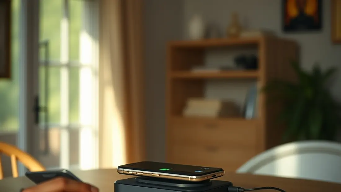 Base de charge inteligente con smartphone