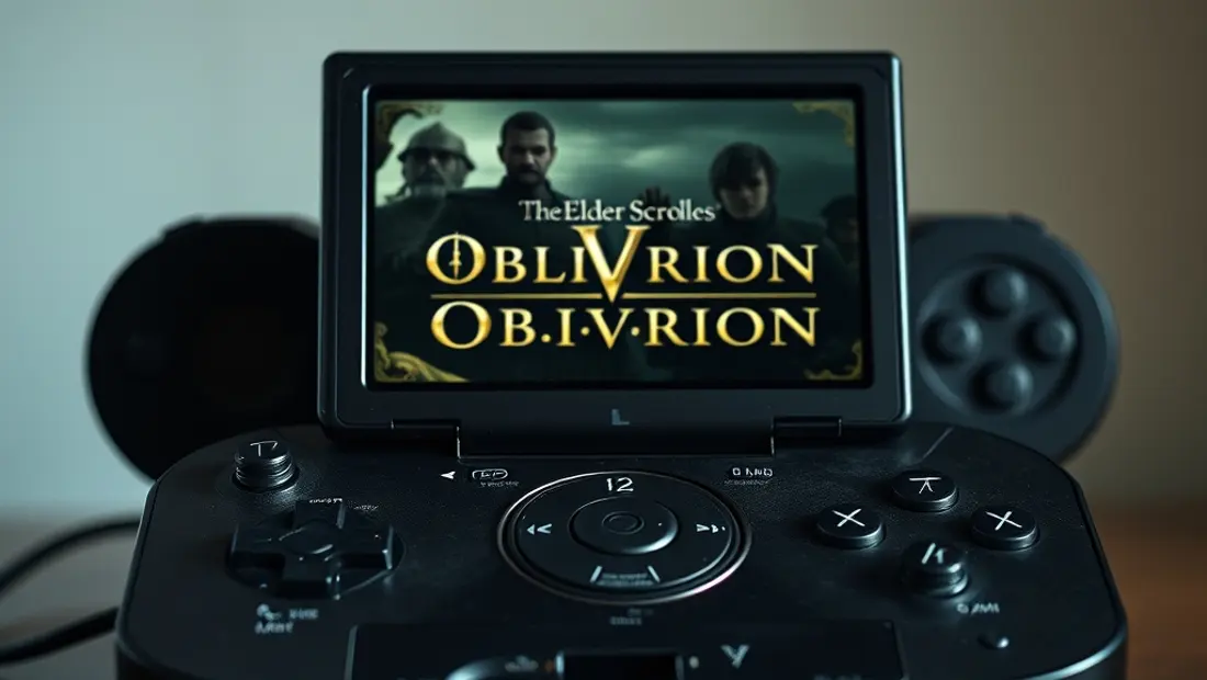 Console de jeu avec jeu The Elder Scrolls IV Oblivion