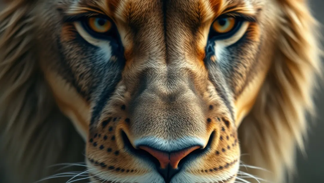 Mufasa con expresión majestuosa