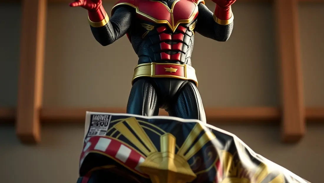 Un personaje sostiene un cómic de Wonder Man.