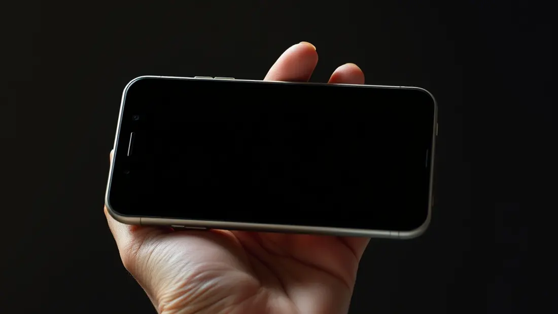 Un smartphone avec écran rectangulaire