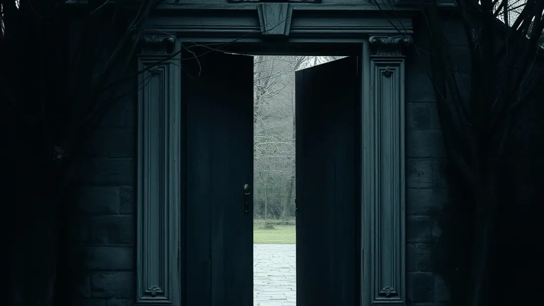 Puerta antigua y misteriosa